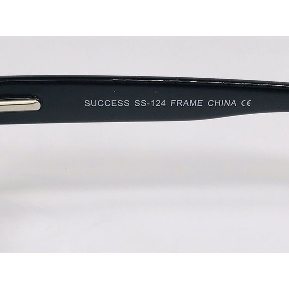 New SUCCESS SS-124 Crystal & Black Eyeglasses 60mm for The Stylish Large Man - Picture 9 of 10